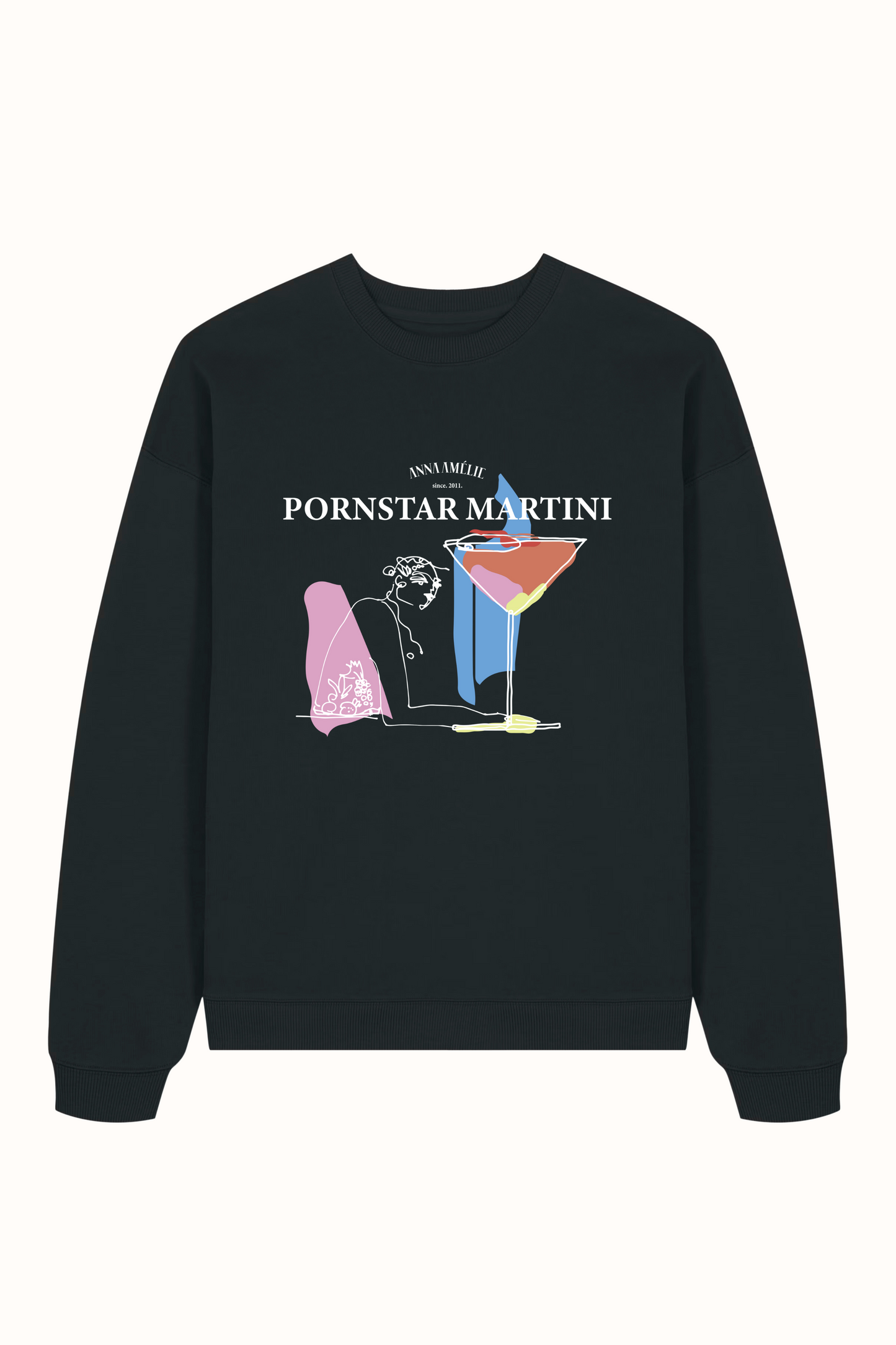 “PORNSTAR MARTINI” SWEATER | BLACK