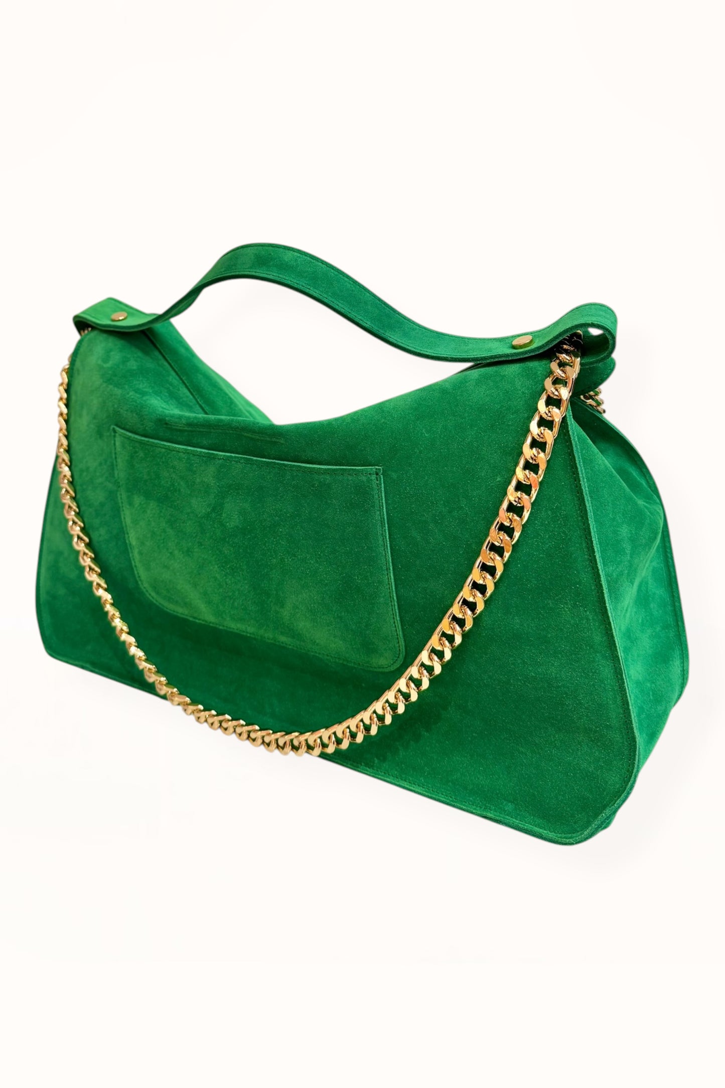 MARINA BAG - KELLY GREEN SUEDE LEATHER