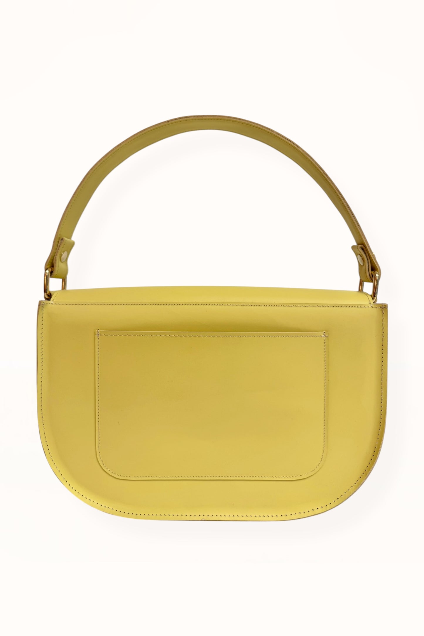 AUDREY BAG - CORNSILK YELLOW SMOOTH LEATHER