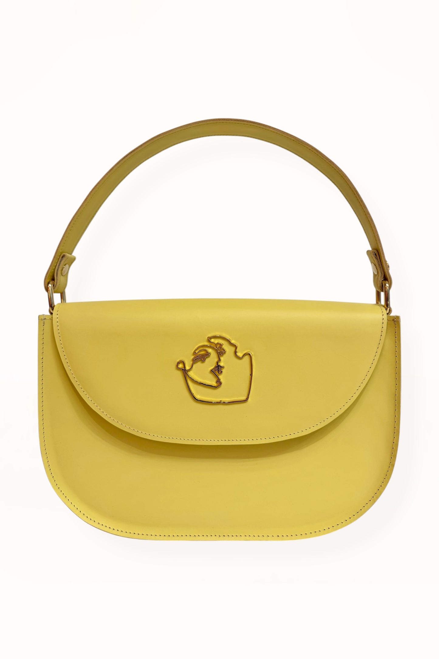 AUDREY BAG - CORNSILK YELLOW SMOOTH LEATHER