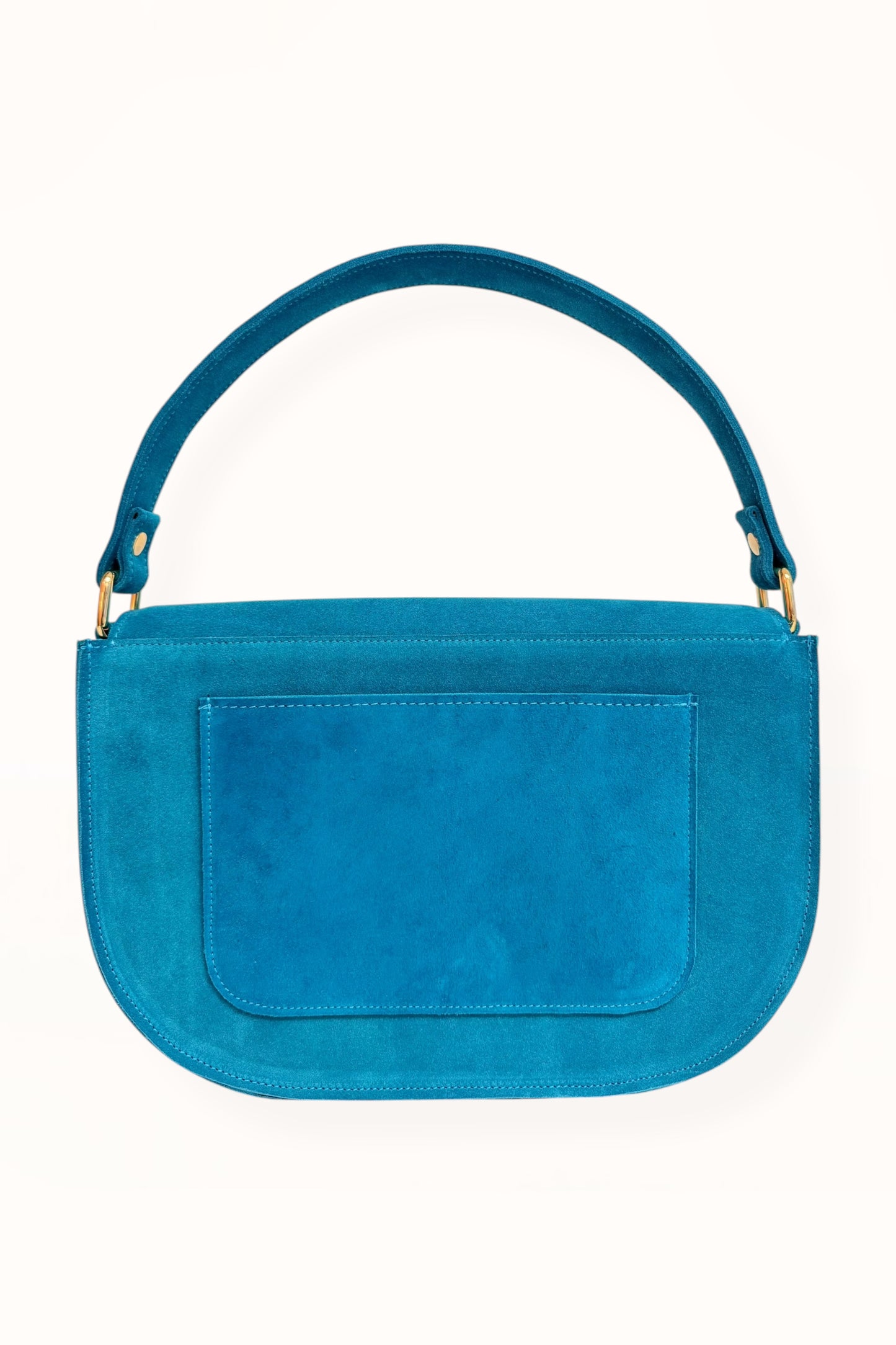AUDREY BAG - AZURE BLUE SUEDE LEATHER