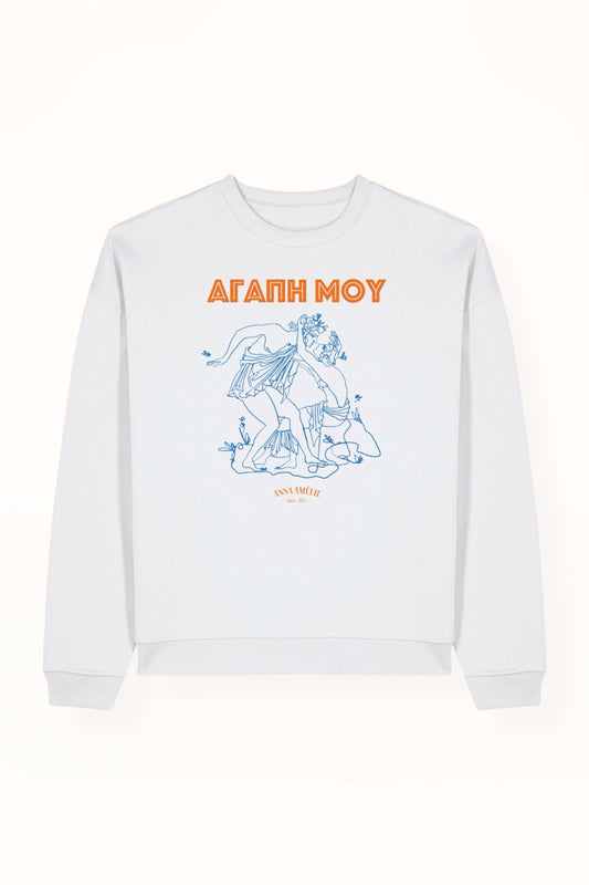 “AGAPI MOU” SWEATER | WHITE