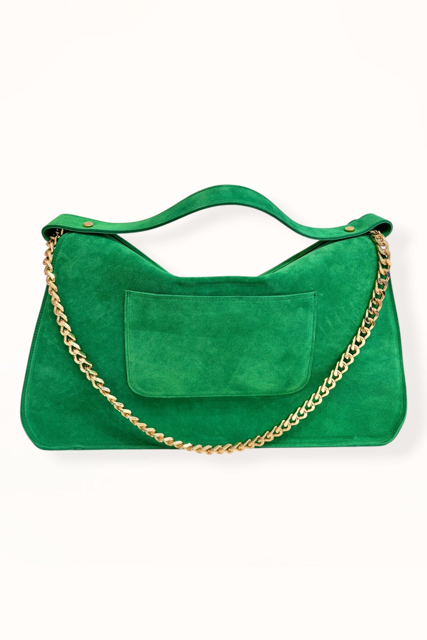 MARINA BAG - KELLY GREEN SUEDE LEATHER