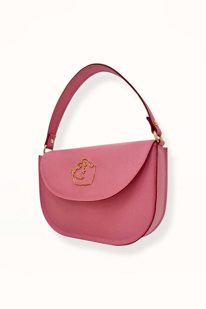 AUDREY BAG - CANDY PINK SAFFIANO LEATHER