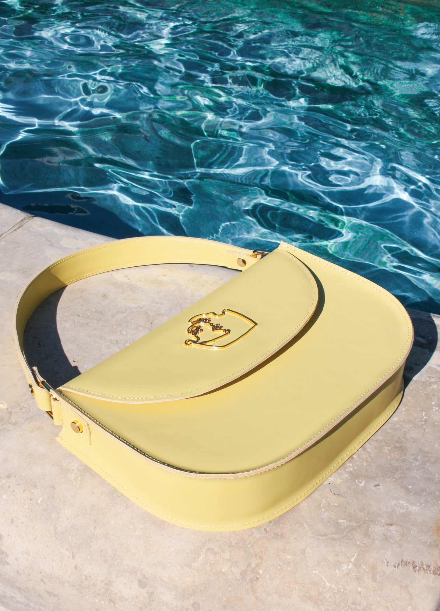 AUDREY BAG - CORNSILK YELLOW SMOOTH LEATHER