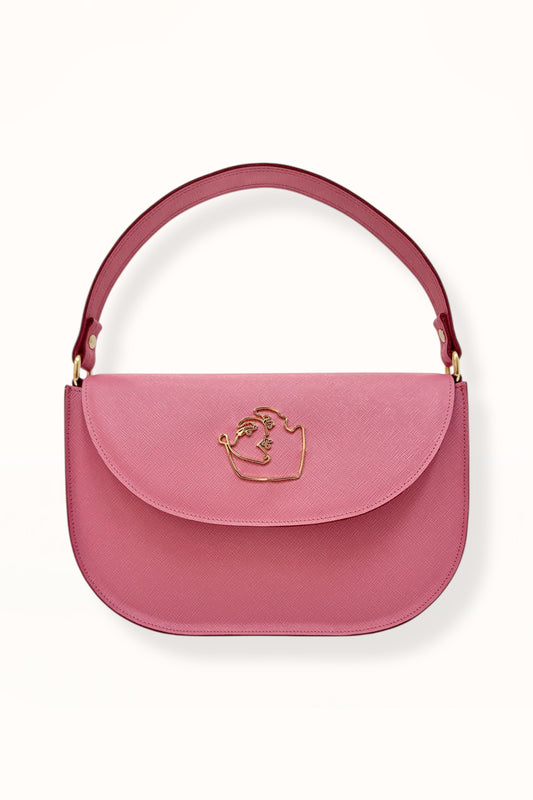 AUDREY BAG - CANDY PINK SAFFIANO LEATHER