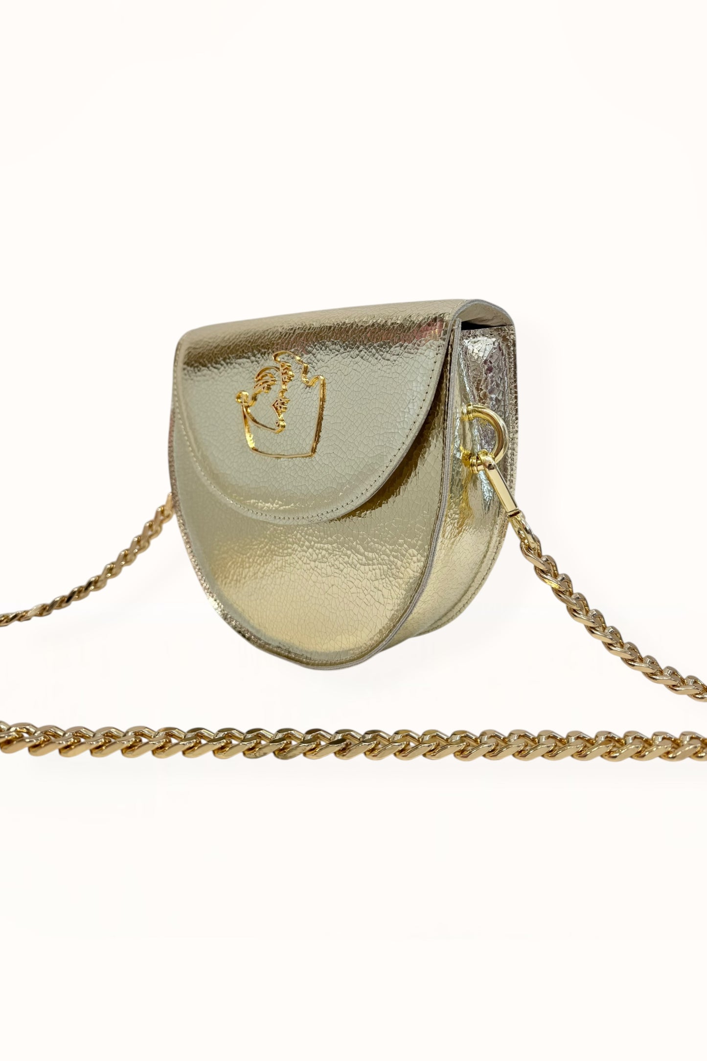 DORIS BAG - CHAMPAGNE CRACKED LEATHER