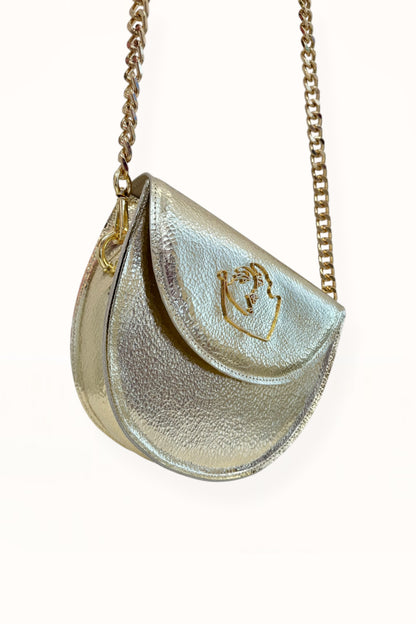 DORIS BAG - CHAMPAGNE CRACKED LEATHER