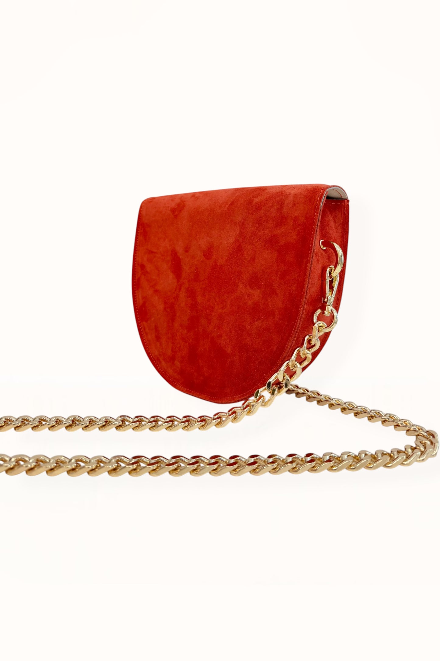 DORIS BAG - RED SUEDE LEATHER