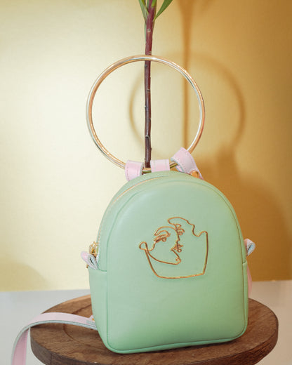 DORA BABY BACKPACK -  PISTACHIO GREEN | COLOR BLOCK