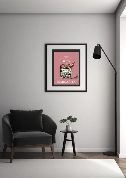 “SPICY MARGARITA | COCKTAIL” - POSTER