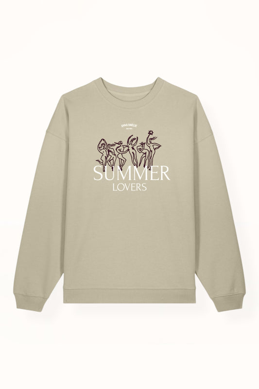 “SUMMER LOVERS” SWEATER | TAUPE BEIGE