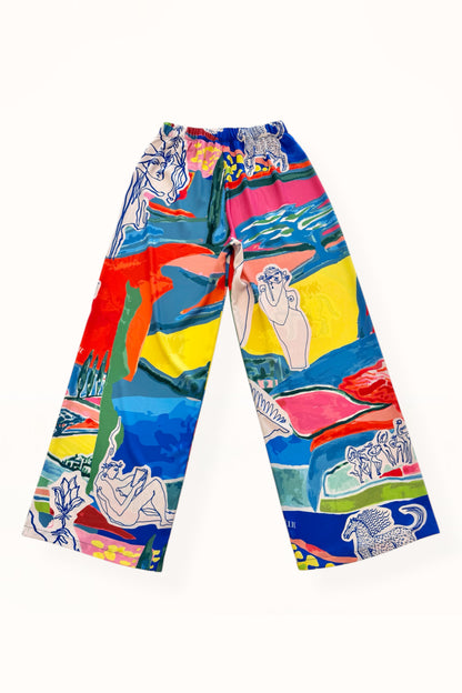 STRAIGHT CUT PANTS - “ARCADIA PRINT” | PATCHES MULTICOLOR