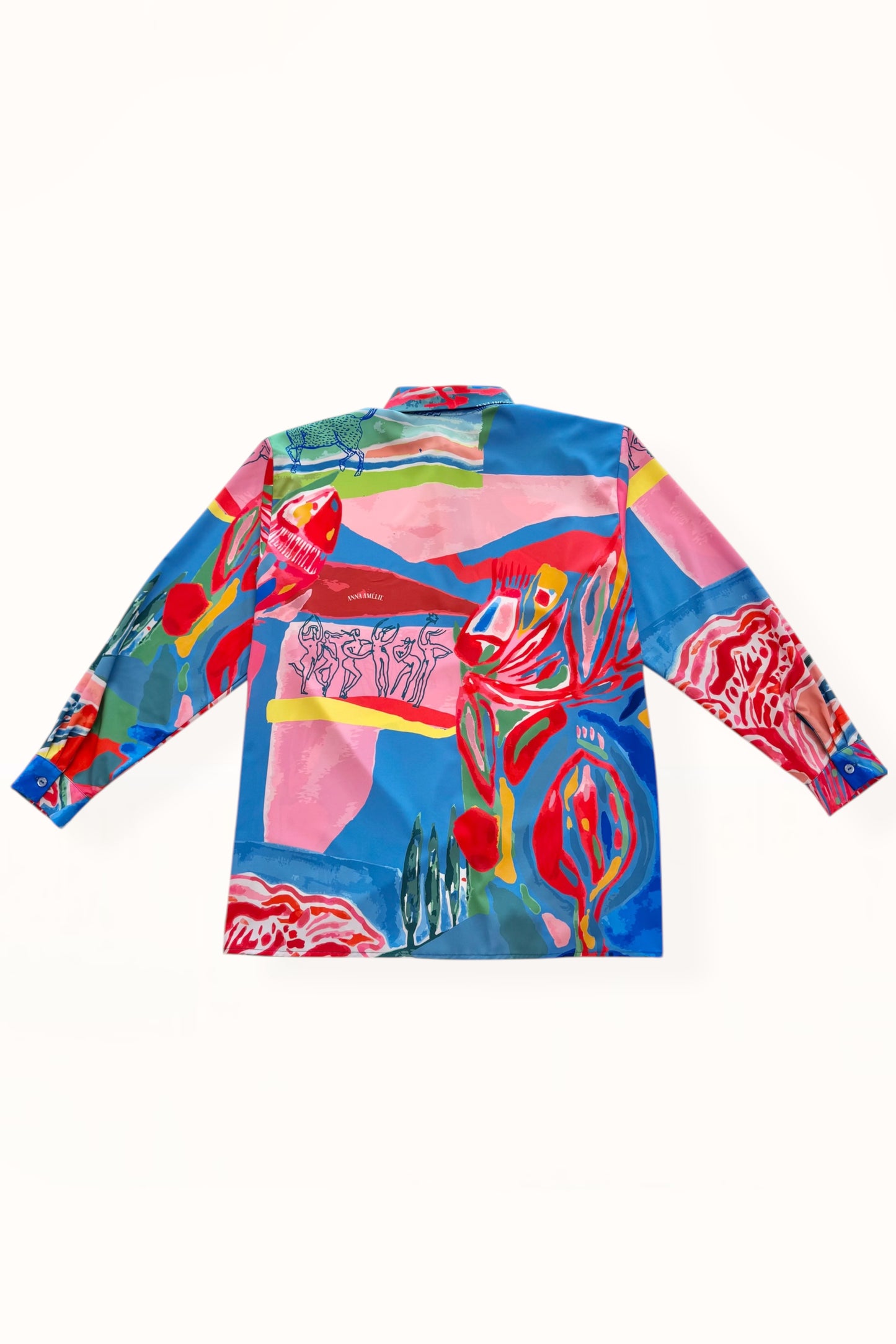 BUTTON DOWN SHIRT  - “PACIFIST PRINT” | WATERCOLOR