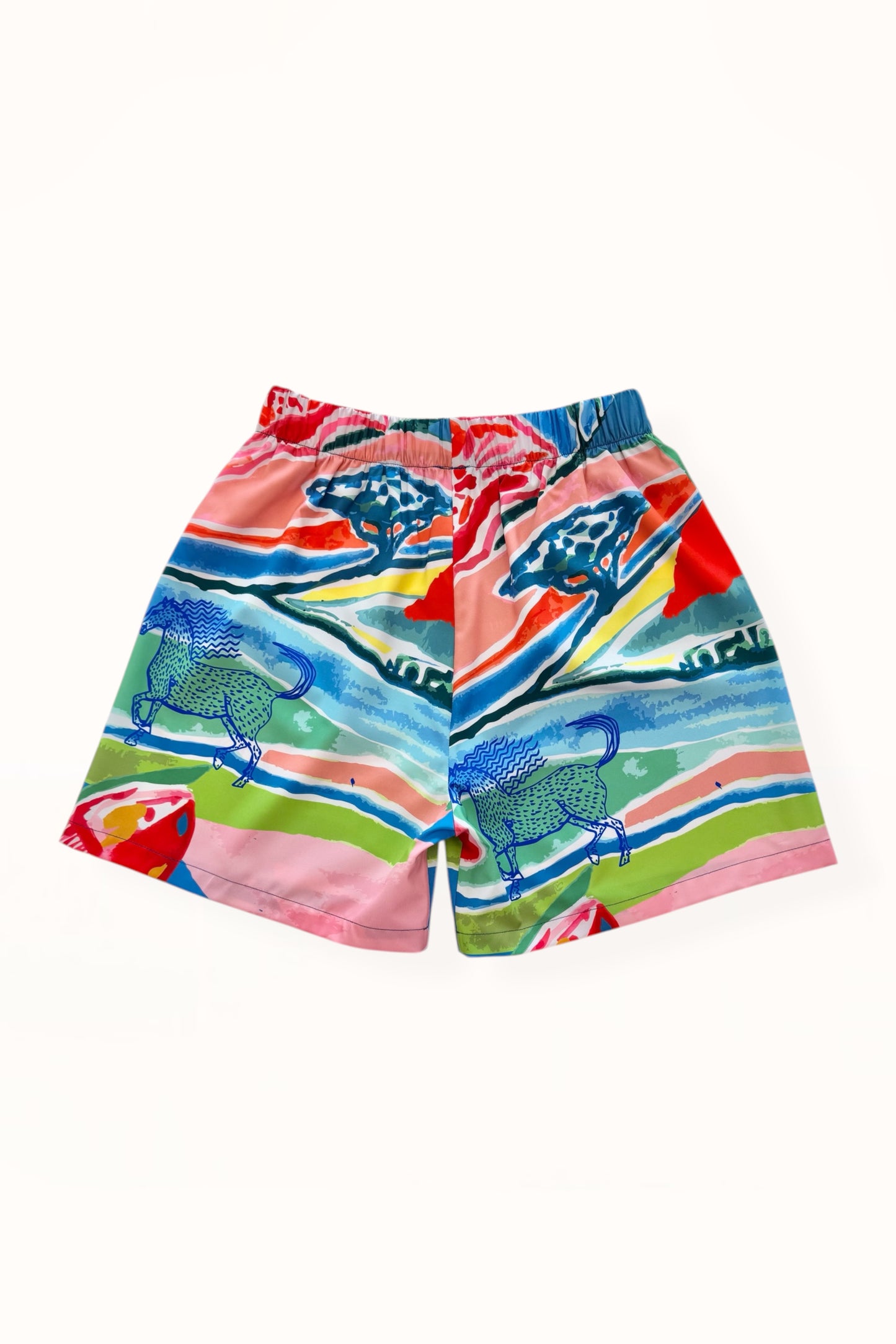 STRAIGHT CUT SHORTS - “PACIFIST PRINT” | WATERCOLOR
