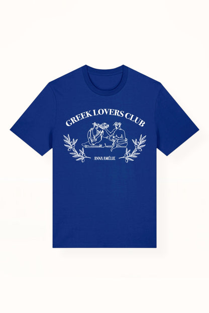 “GREEK LOVERS CLUB” CLASSIC T-SHIRT | AEGEAN BLUE