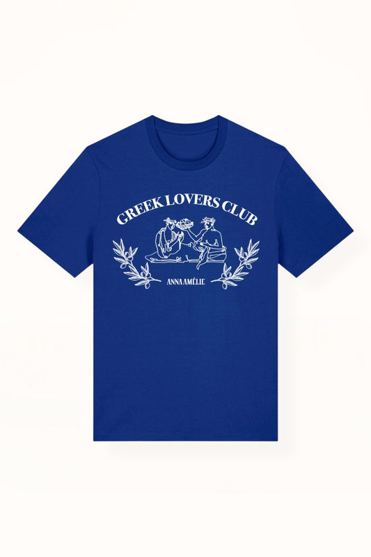 “GREEK LOVERS CLUB” CLASSIC T-SHIRT | AEGEAN BLUE
