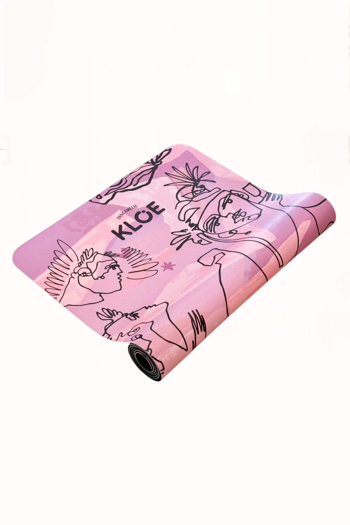 KLOE YOGA & PILATES MAT - “EDEN PRINT” | LILAC & PINK