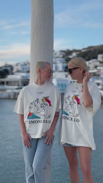 “LIMONCELLO” OVERSIZED T-SHIRT | CREME